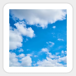 SCENERY 63 - White Cloud Blue Sky Daylight Sticker